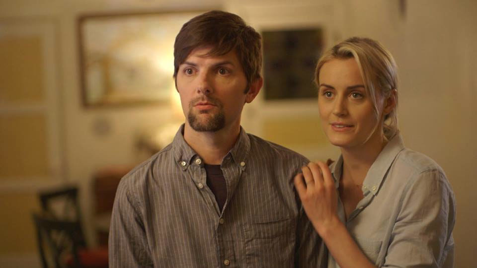 Scott and Schilling in THE OVERNIGHT