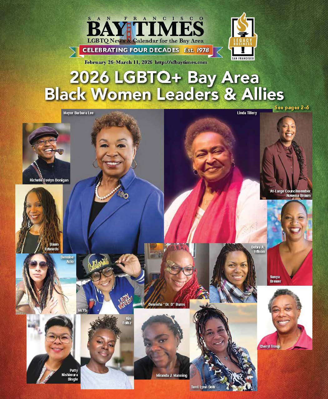 Oakland Mayor Barbara Lee and Legendary Performer Linda Tillery to Be Celebrated at 2026 Honoring LGBTQ+ Bay Area Black Women Leaders & Allies - San Francisco Bay Times