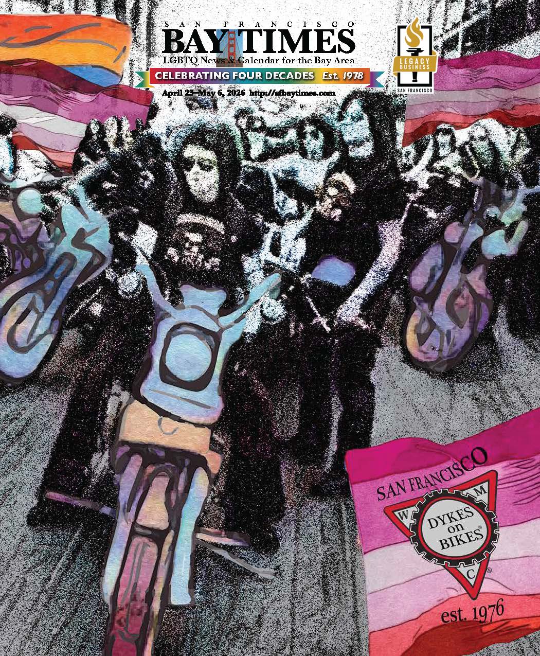 About Our Cover: 50th Anniversary of the Dykes on Bikes - San Francisco Bay Times